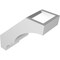 Ekena Millwork 3 1/2-in. W x 8-in. D x 8-in. H Balboa Architectural Grade PVC Knee Brace BRCP035X08X08BOA - alternate 3